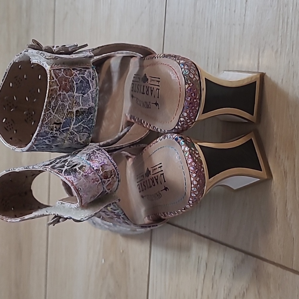 L'ATISTE Women's Sandals in Multi-Color Size 41/ 9 - Picture 4 of 14